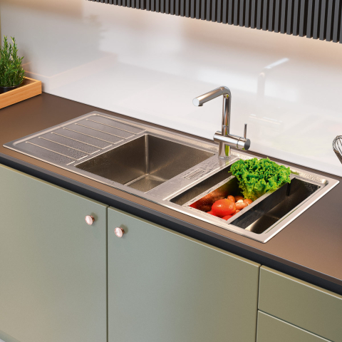 Baterie CookingAid RODI LINE MN 807 cu cap retractabil / extractibil si finisaj Cromat [9]