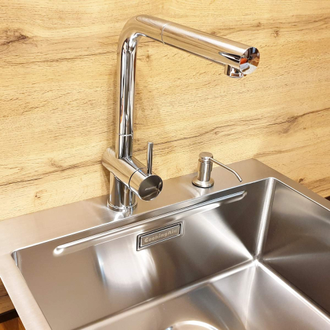 Baterie CookingAid RODI LINE MN 807 cu cap retractabil / extractibil si finisaj Cromat [5]