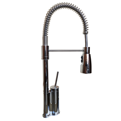 Baterie CookingAid SPRING CHROME 40 cu cap flexibil detasabil + buton interschimbabil jet/dus si finisaj Cromat [1]