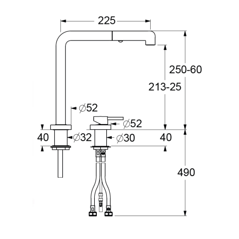 Baterie Guglielmi SP87040 Chrome Pull Out pivotanta si extractibila telescopica / corp retractabil Active Window / pliabila sub fereastra [10]