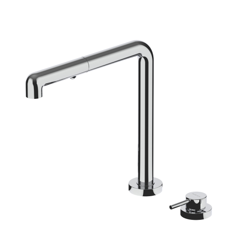 Inox - Baterie Guglielmi SP87040 Chrome Pull Out pivotanta si extractibila telescopica / corp retractabil Active Window / pliabila sub fereastra