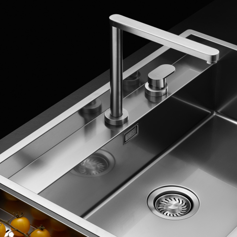 Inox - Baterie inox CookingAid Tasca Nando telescopica / invizibila cu corp retractabil Active Window / pliabila sub fereastra