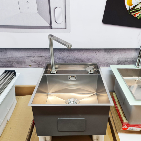 Baterie inox CookingAid Tasca Nando telescopica / invizibila cu corp retractabil Active Window / pliabila sub fereastra [9]