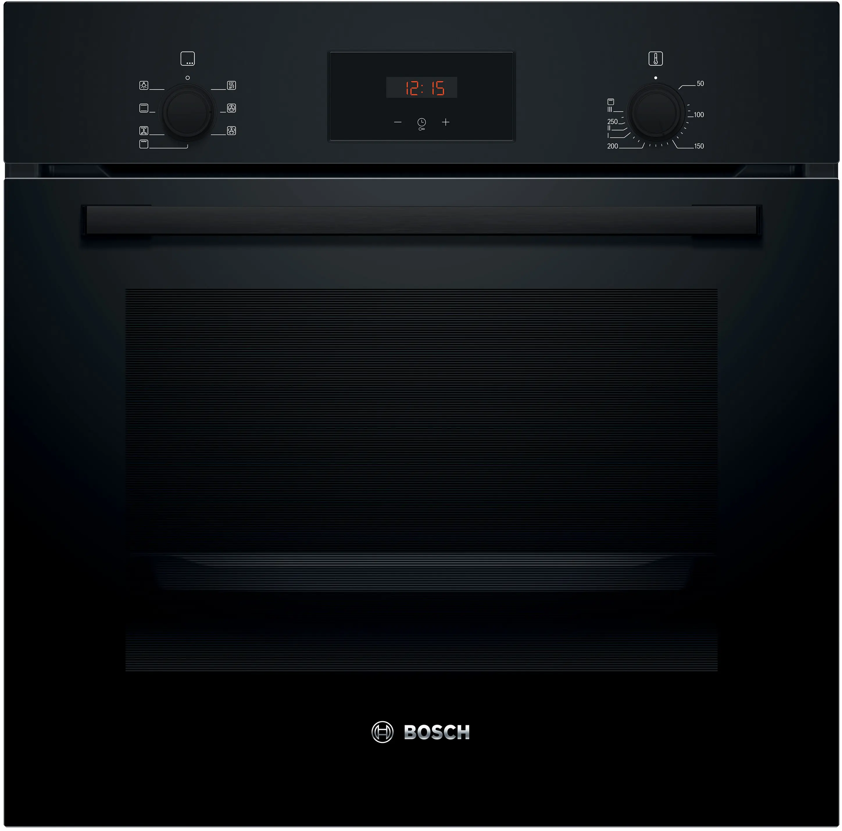 Cuptoare electrice - Bosch HBF133BA1 - cuptor multifuncțional încorporabil, 60x60 cm, negru, autocurățare EcoClean Direct, 66 litri