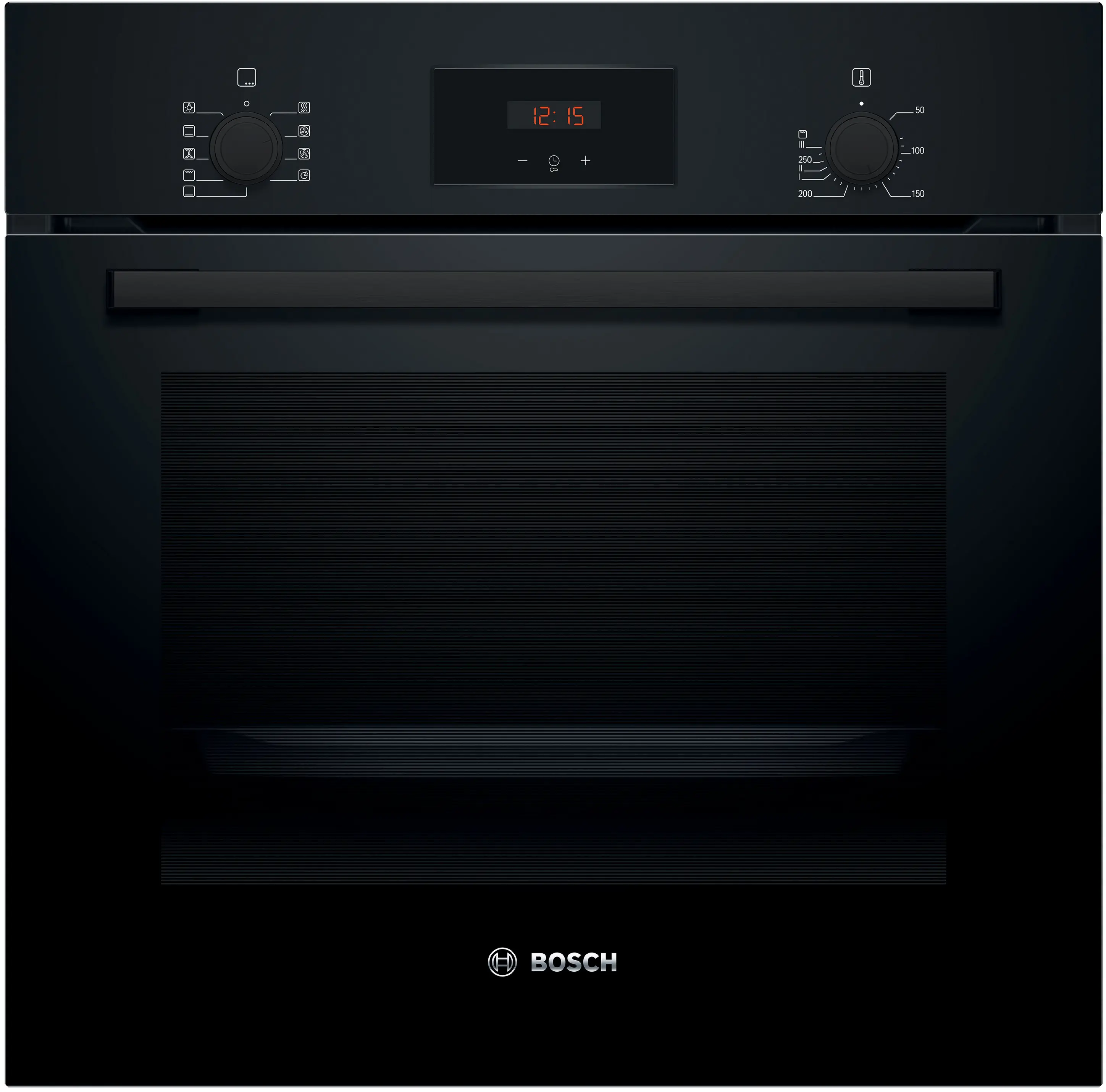 Cuptoare electrice - Bosch HBF134EB2 - cuptor multifuncțional încorporabil, 60x60 cm, negru, grill, autocurățare EcoClean Direct, 66 litri