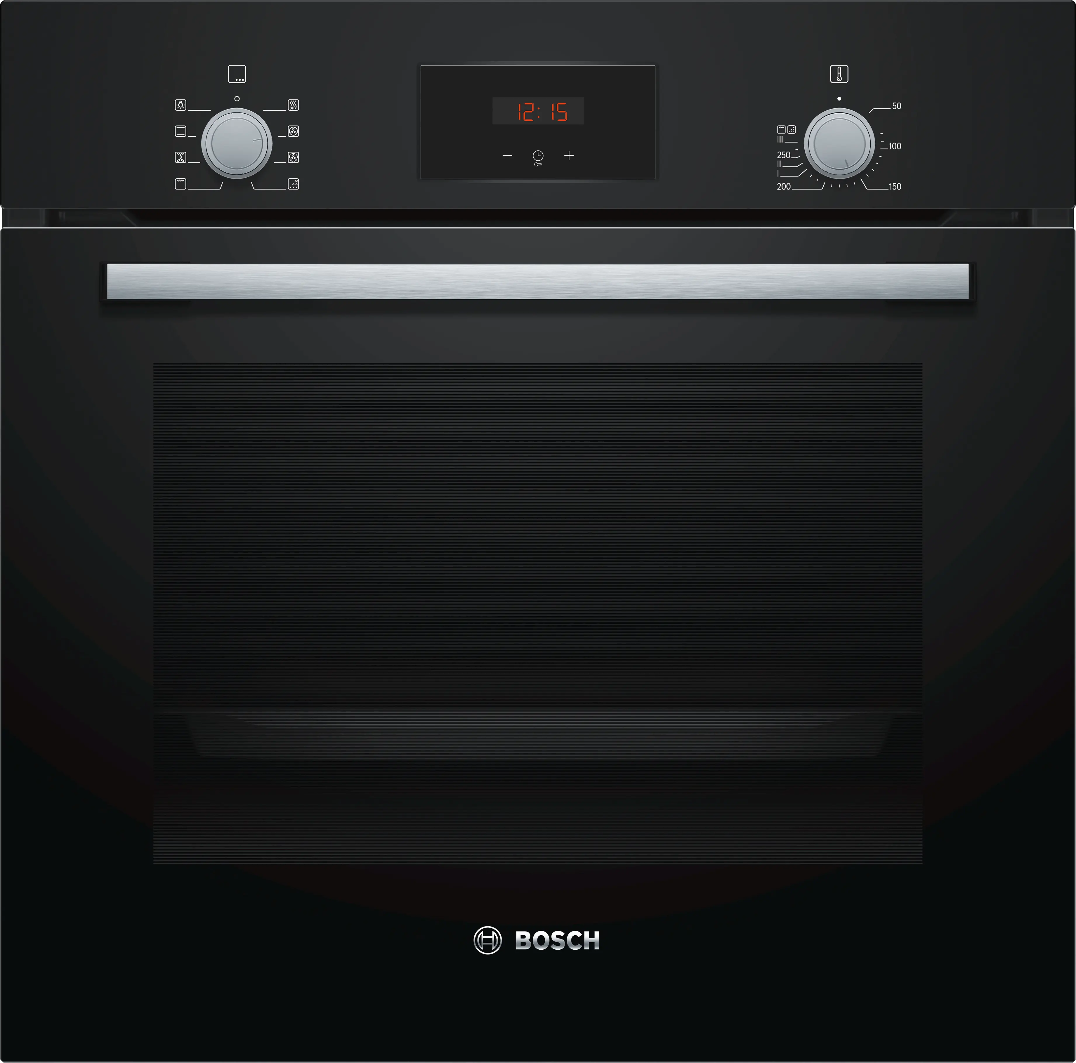 Cuptoare electrice - Bosch HBF153BB0 - cuptor multifuncțional încorporabil, 60x60 cm, negru, autocurățare EcoClean Direct, 66 litri