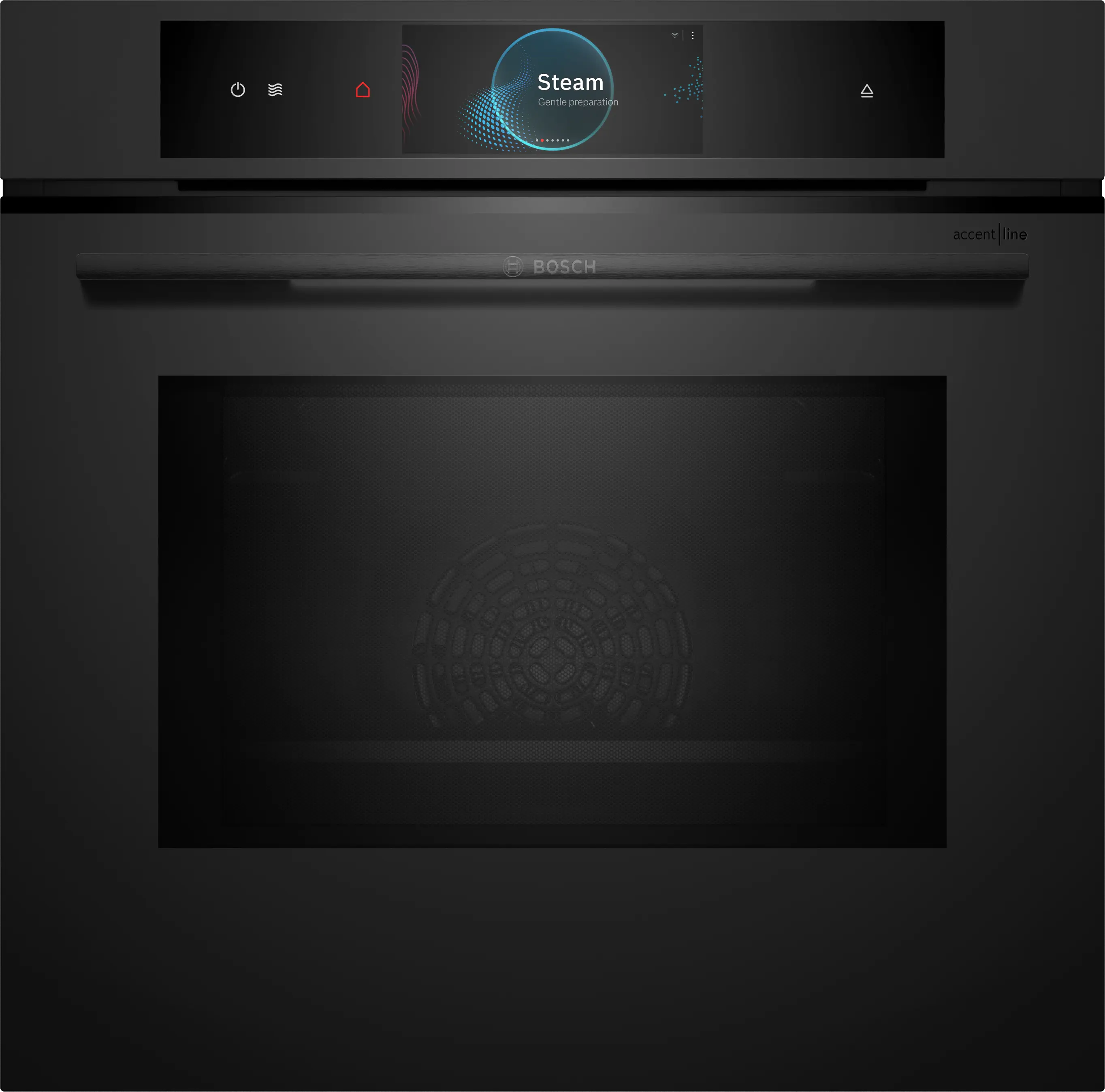 Cuptoare cu aburi - Bosch HNG978NM1 - cuptor multifuncțional încorporabil cu microunde și abur, Accent Line, Seria 8, 60x60 cm, Matt Black