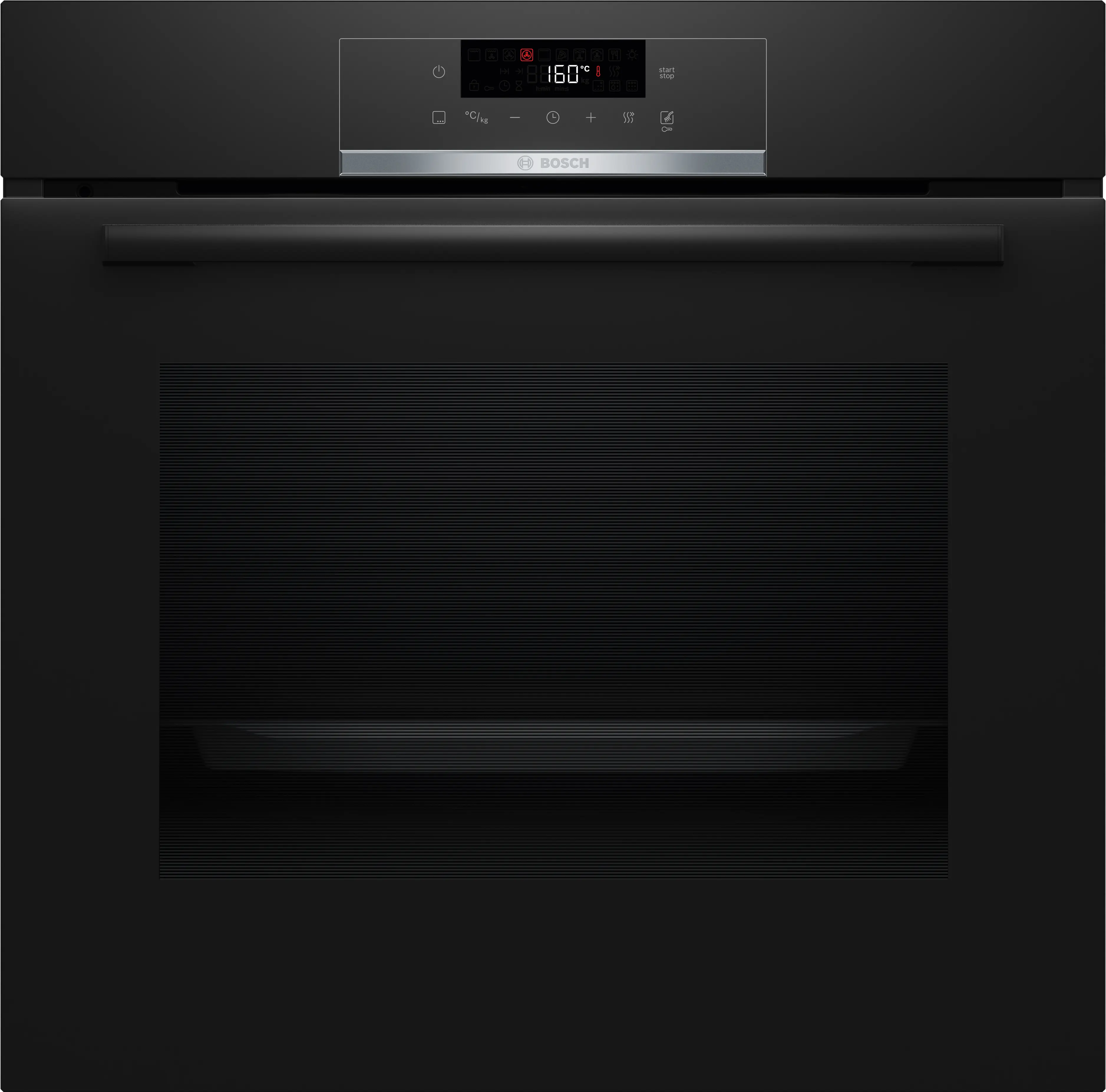 Cuptoare cu aburi - Bosch HQG572EB3 - cuptor multifuncțional cu opțiune de abur, Seria 4, încorporabil 60 x 60 cm, Negru, 71 litri
