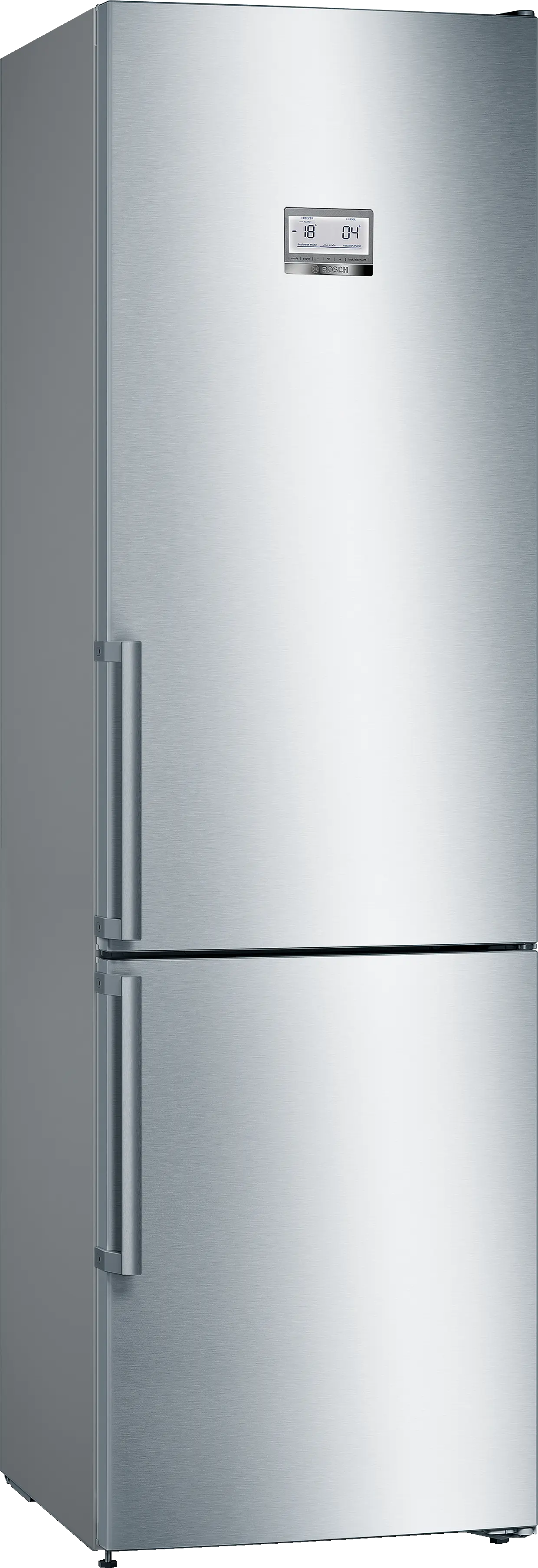 Freestanding - Bosch KGN39HIEP - combină frigorifică independentă, Seria 6, 204 cm, Inox Anti-Amprentă, Total No Frost, Home Connect, 368 litri