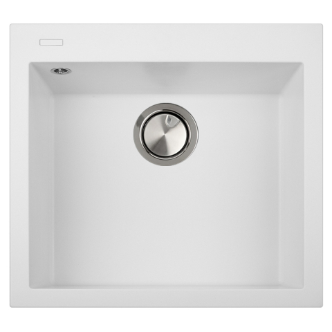 Chiuvete - Chiuveta bucatarie granit CookingAid Cube ON5610 Alba / Polar White + accesorii montaj