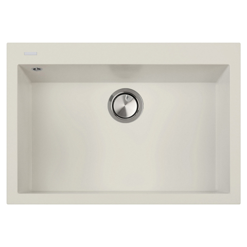 Chiuvete - Chiuveta bucatarie granit CookingAid Cube ON7610 Alba Galbui / Jasmine + accesorii montaj