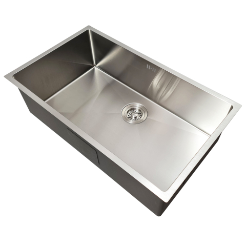 Chiuveta bucatarie inox CookingAid HERA LARGE cu dozator detergent, scurgator vase/paste/fructe, gratar rulabil inox, tocator Sapele + accesorii montaj [2]