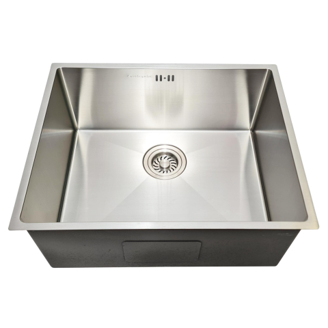 Chiuveta bucatarie inox CookingAid HERA MEDIUM cu montaj pe/sub blat cu dozator detergent, tavita scurgere inox, gratar rulabil inox + accesorii montaj [9]