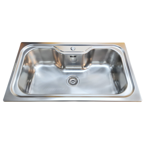 Chiuveta bucatarie inox CookingAid SELENA BIG ONE, 860x510x220mm cu accesorii montaj [9]