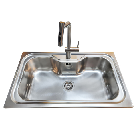 Chiuveta bucatarie inox CookingAid SELENA BIG ONE, 860x510x220mm cu accesorii montaj [1]