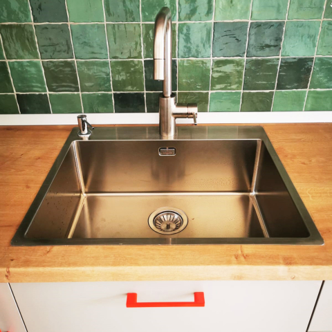 Chiuveta bucatarie inox CookingAid TASCA ASOLO AA55 cu montaj pe blat sau la nivelul blatului si accesorii montaj [13]