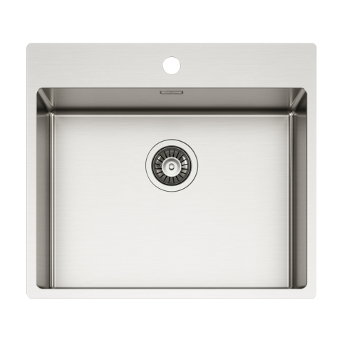 Inox - Chiuveta bucatarie inox CookingAid TASCA ASOLO AA55 cu montaj pe blat sau la nivelul blatului si accesorii montaj