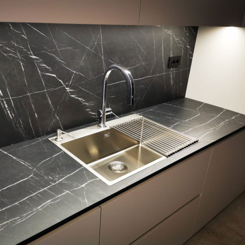 Chiuveta bucatarie inox CookingAid TASCA ASOLO AA65 cu montaj pe blat sau la nivelul blatului si accesorii montaj [19]