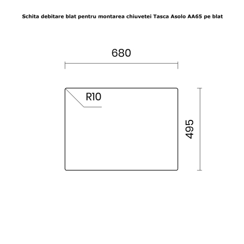 Chiuveta bucatarie inox CookingAid TASCA ASOLO AA65 cu montaj pe blat sau la nivelul blatului si accesorii montaj [22]