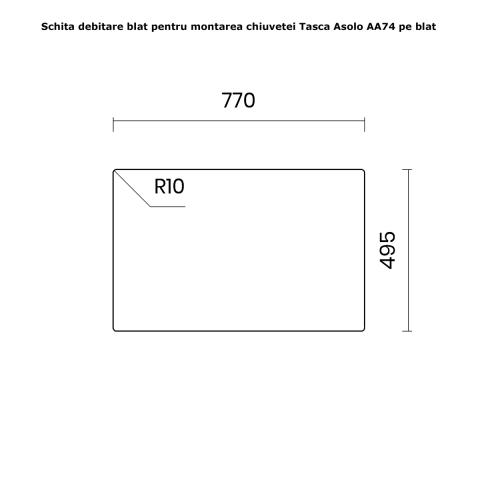 Chiuveta bucatarie inox CookingAid TASCA ASOLO AA74 cu montaj pe blat sau la nivelul blatului si accesorii montaj [13]
