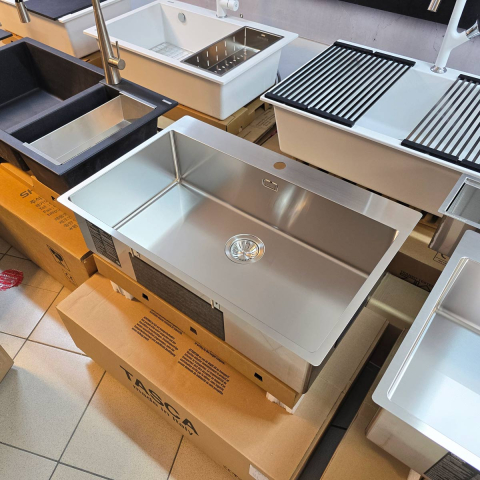 Chiuveta bucatarie inox CookingAid TASCA ASOLO AA74 cu montaj pe blat sau la nivelul blatului si accesorii montaj [8]