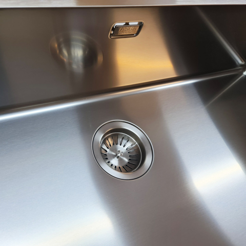 Chiuveta bucatarie inox CookingAid TASCA ASOLO AA74 cu montaj pe blat sau la nivelul blatului si accesorii montaj [1]