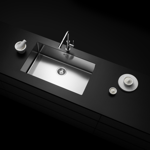 Chiuveta bucatarie inox CookingAid TASCA CANOVA CA70 cu montaj pe blat, sub blat sau la nivelul blatului si accesorii montaj [7]