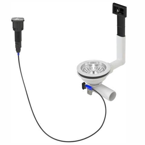 Chiuveta bucatarie inox CookingAid TASCA Harmony 116IF WORKSTATION cu 6 accesorii: tavita scurgere glisanta, tocator lemn Iroko, gratar scurgere glisant, dus extractibil cu pulverizator, dozator deter [35]