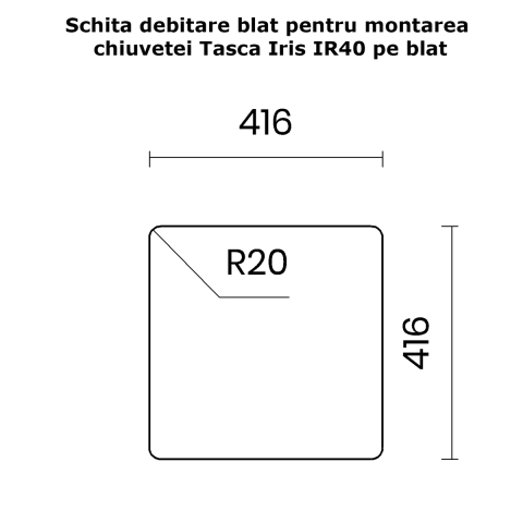 Chiuveta bucatarie inox CookingAid TASCA IRIS IR40 cu montaj pe blat, ventil scurgere automat cu capac scurgere invisibila, preaplin rotund si accesorii montaj [22]
