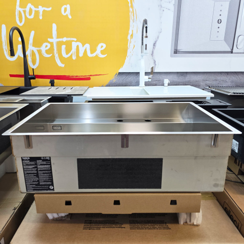 Chiuveta bucatarie inox CookingAid TASCA PHANTOM BACK PT74 INVISIBLE cu montaj pe blat, sub blat, la nivelul blatului sau sub geam si accesorii montaj [10]