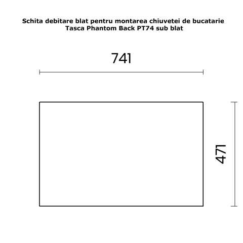 Chiuveta bucatarie inox CookingAid TASCA PHANTOM BACK PT74 INVISIBLE cu montaj pe blat, sub blat, la nivelul blatului sau sub geam si accesorii montaj [12]