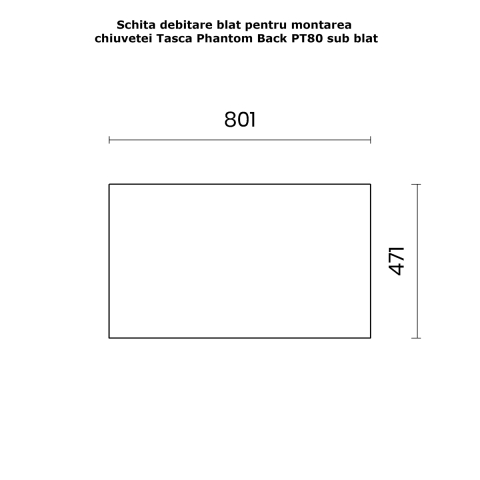 Chiuveta bucatarie inox CookingAid TASCA PHANTOM BACK PT80 INVISIBLE cu montaj pe blat, sub blat, la nivelul blatului sau sub geam si accesorii montaj [11]