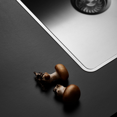 Chiuveta bucatarie inox CookingAid TASCA PURA SLIM CA70 cu montaj 8mm pe blat sau la nivelul blatului si accesorii montaj [2]