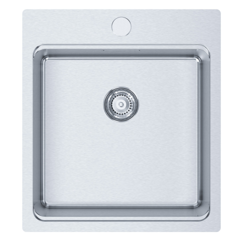 Chiuvete & Baterii - Chiuveta bucatarie inox CookingAid UNA 46 + Bonus: tocator Bambus + accesorii montaj