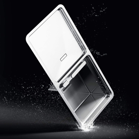 Chiuveta bucatarie inox CookingAid VISION 100 INVISIBLE montaj sub geam cu baterie telescopica integrata, tocator sticla temperizata + accesorii montaj [7]