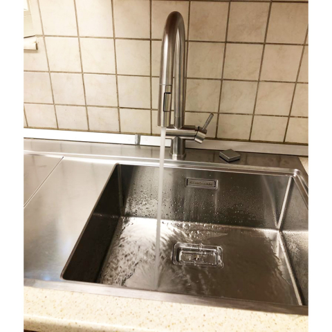 Chiuveta bucatarie inox CookingAid XERON 105 RIGHT cu ventil scurgere dreptunghiular automat si accesorii montaj [7]