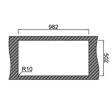 Chiuveta bucatarie inox CookingAid XERON 105 RIGHT cu ventil scurgere dreptunghiular automat si accesorii montaj [15]