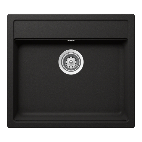 Compozit - Chiuveta bucatarie Schock Nemo N-100 Cristalite Nero 570 x 510 mm, compozit granit, montare pe blat, negru