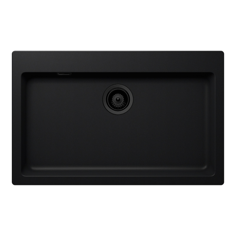 Chiuvete & Baterii - Chiuveta bucatarie Schock Signus N-100XL 790 x 500 mm Cristadur Puro, negru intens cu parti vizibile Puro