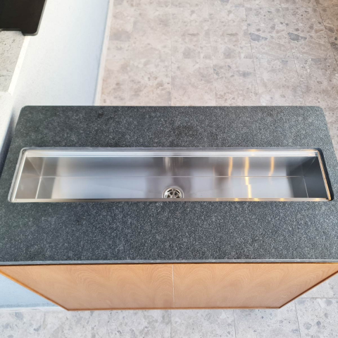 Chiuveta ingusta scurgere multifunctionala tip rigola / canal / jgheab drenare CookingAid Channel sink 93cm cu 4 accesorii incluse [21]