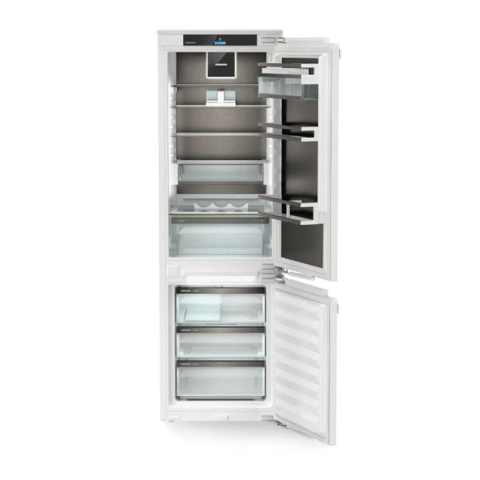 Combina frigorifica incorporabila Liebherr ICNbsci 5173 Peak, EasyFresh si NoFrost, 56 cm, 255 l, DuoCooling, SmartDeviceBox, SoftSystem, IceMaker, Interior BlackSteel, Clasa C [1]