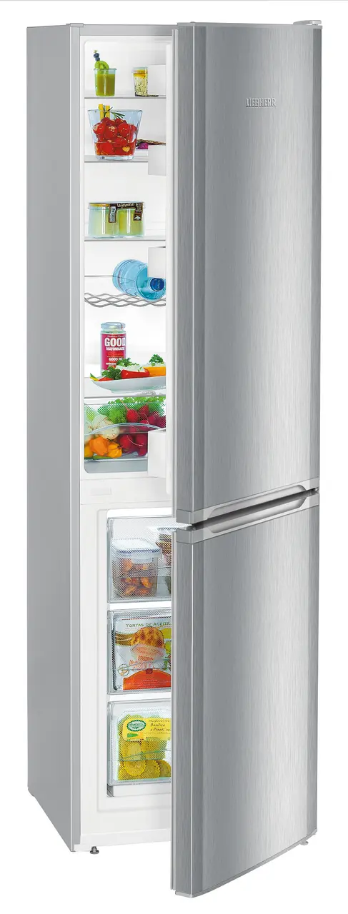 Combine frigorifice - Combina frigorifica Liebherr CUele331-26, 296 l, VarioSpace, Clasa E,  SmartFrost, H 181.2 cm, Inox