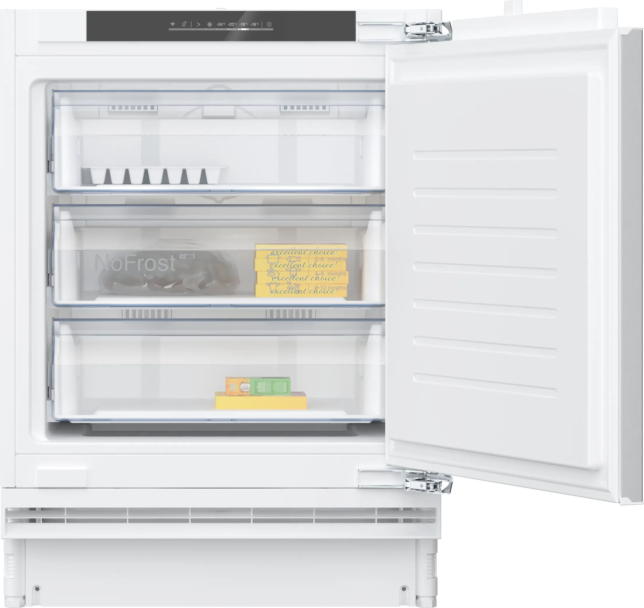 Electrocasnice - Congelator încorporabil NEFF GU7213DE0 – 85 L, NoFrost, Wi-Fi, E, Alb