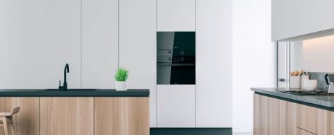 Cuptoare combi cu aburi - Cuptor combi cu abur incorporabil Pando PHTV-942, 45 cm, 44 l, ecran TFT, Pando Chef, sondă termică, Gama Premium