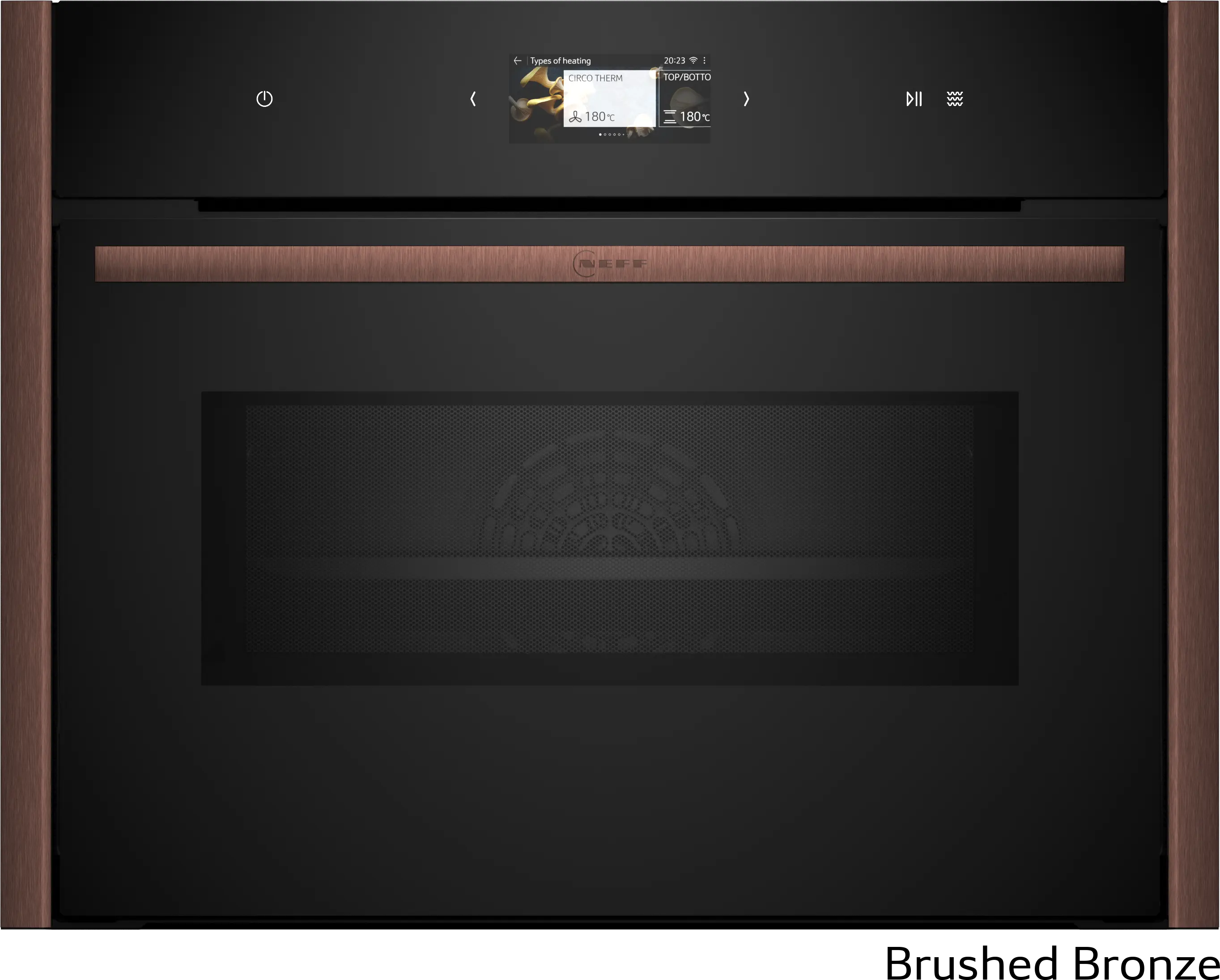 Electrocasnice - Cuptor compact cu microunde încorporabil Neff C29MS3AY0, 45 l, 900 W, autocurățare EcoClean + hidrolitică, Touch Control, Home Connect, Negru