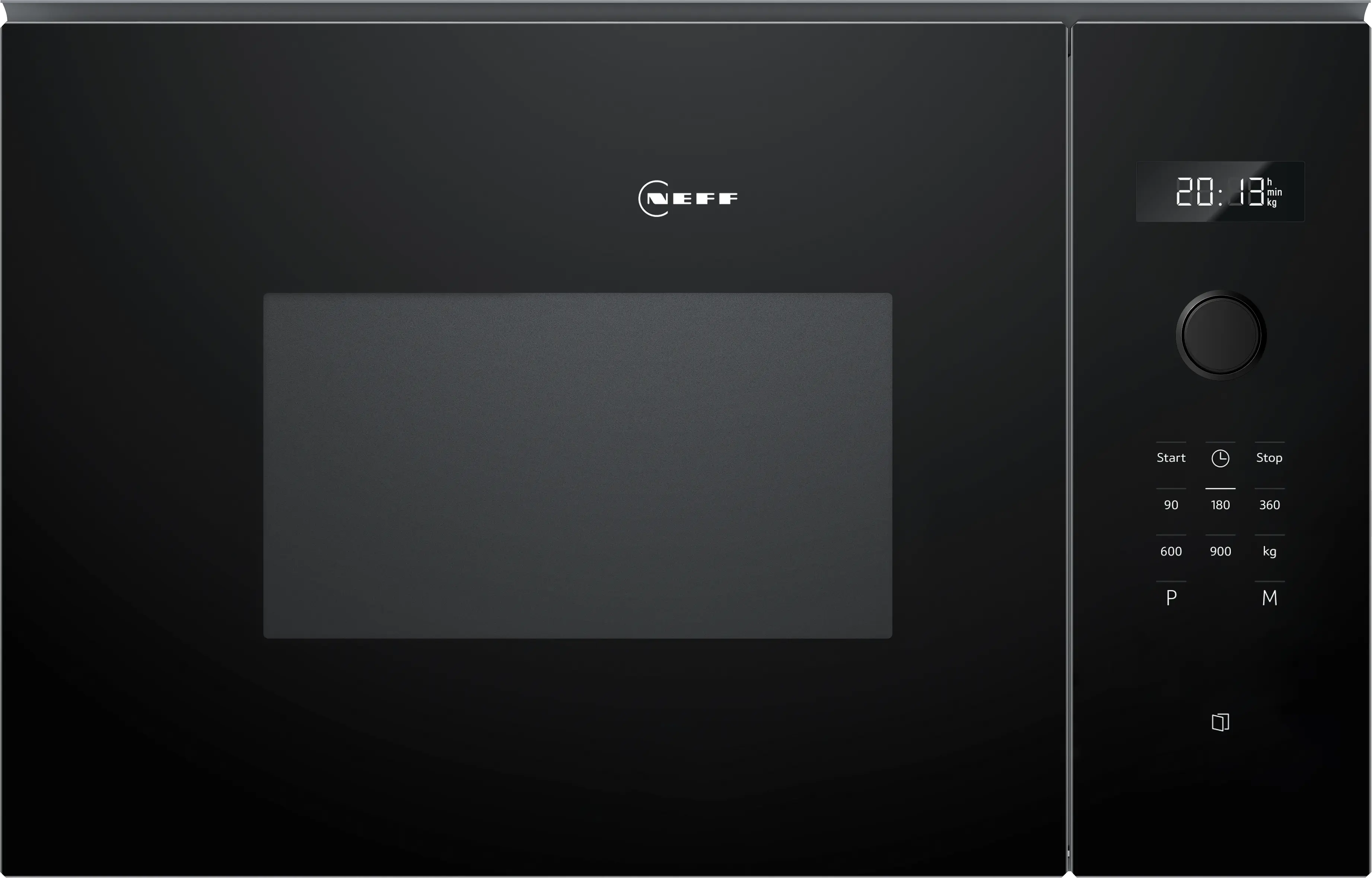 Electrocasnice - Cuptor cu microunde incorporabil NEFF HLAWD53K0 N50, 25 L, 900 W, programe automate, LED Display, negru