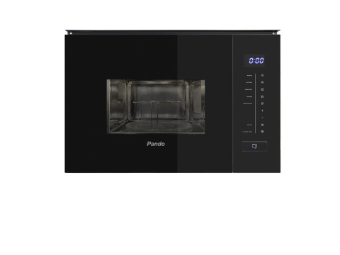 Cuptoare cu microunde - Cuptor cu microunde incorporabil Pando PHM-852, 20 l, 900 W, grill 1000 W, Touch Control, sticlă neagră, Gama TOP
