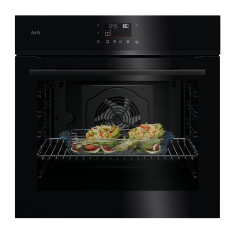 Cuptoare electrice - Cuptor încorporabil AEG NBU5P43PB cu autocurățare pirolitică, 72 l, negru