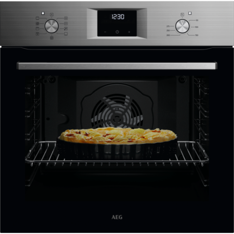 Electrocasnice - Cuptor incorporabil AEG OA5AB21SM, SteamBake-gatire cu abur, 72 l, 9 functii, Clasa A+, Inox antiamprenta