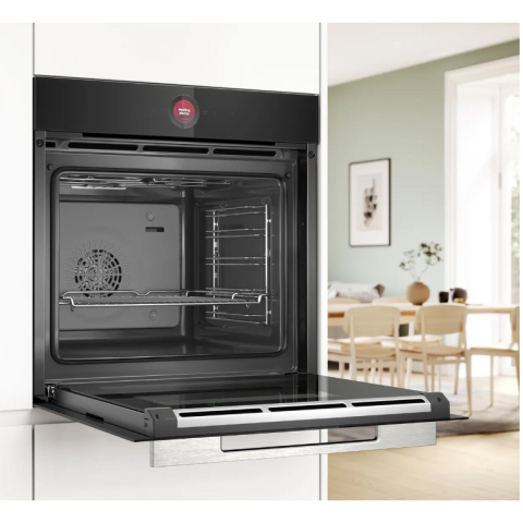Cuptor incorporabil Bosch Seria 8 HBG7321B1, Electric, 71 l, Multifunctional, 11 functii, Home Connect , Grill, Air Fry, Autocuratare EcoClean Direct, Clasa A+ [3]